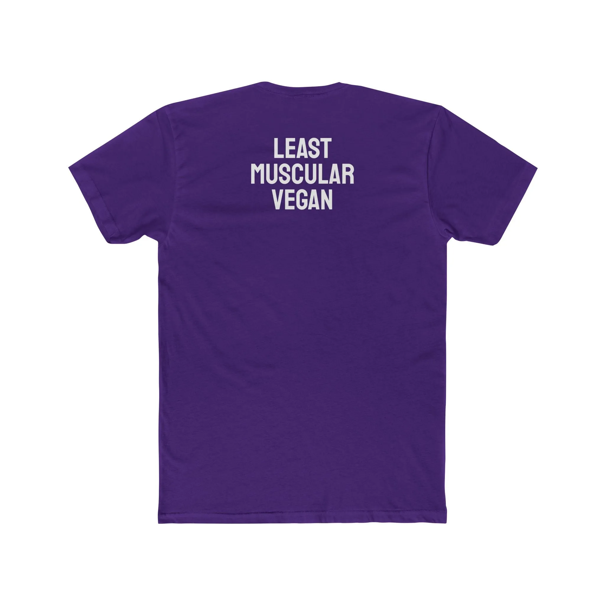 Least Muscular Vegan - Unisex Cotton Crew Tee