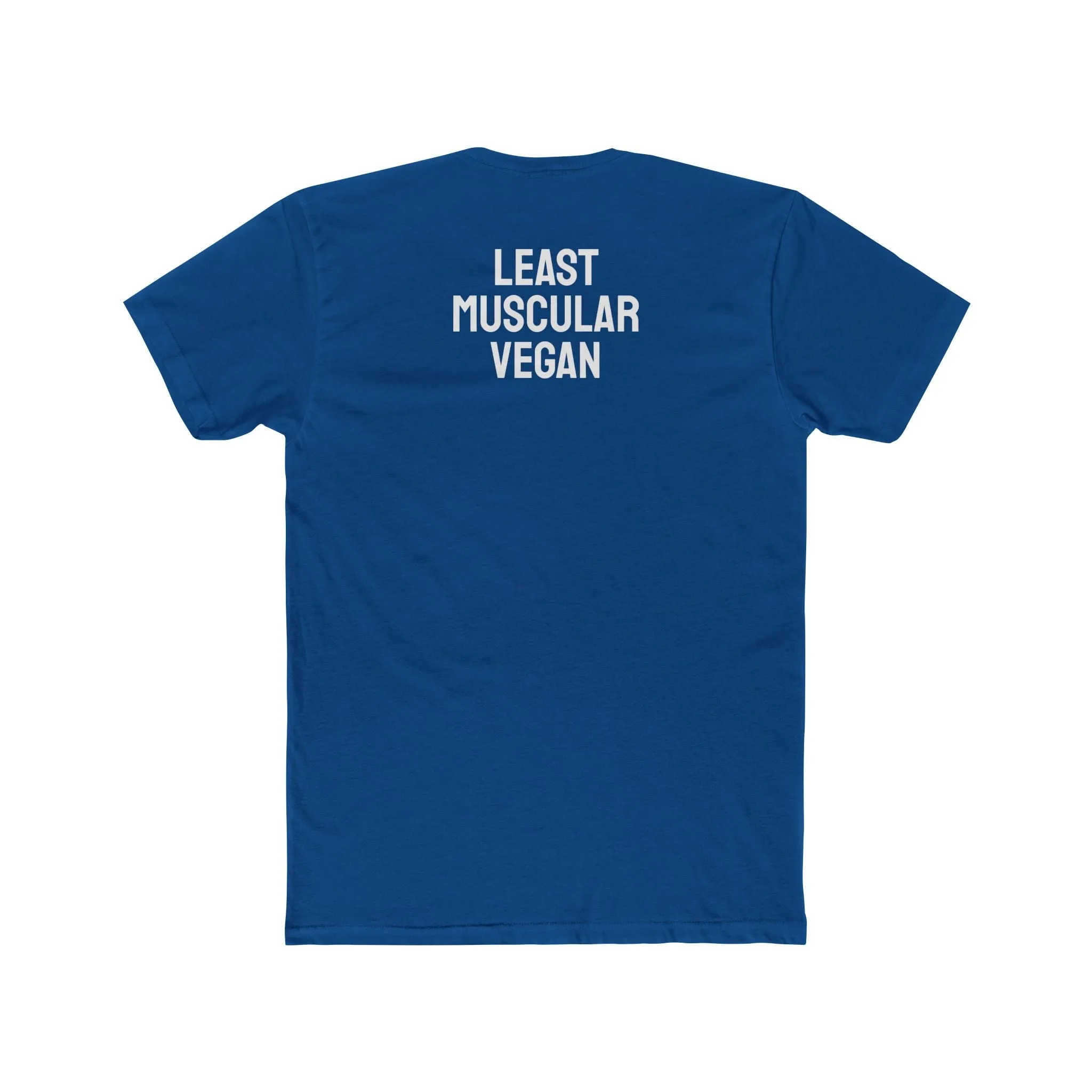 Least Muscular Vegan - Unisex Cotton Crew Tee