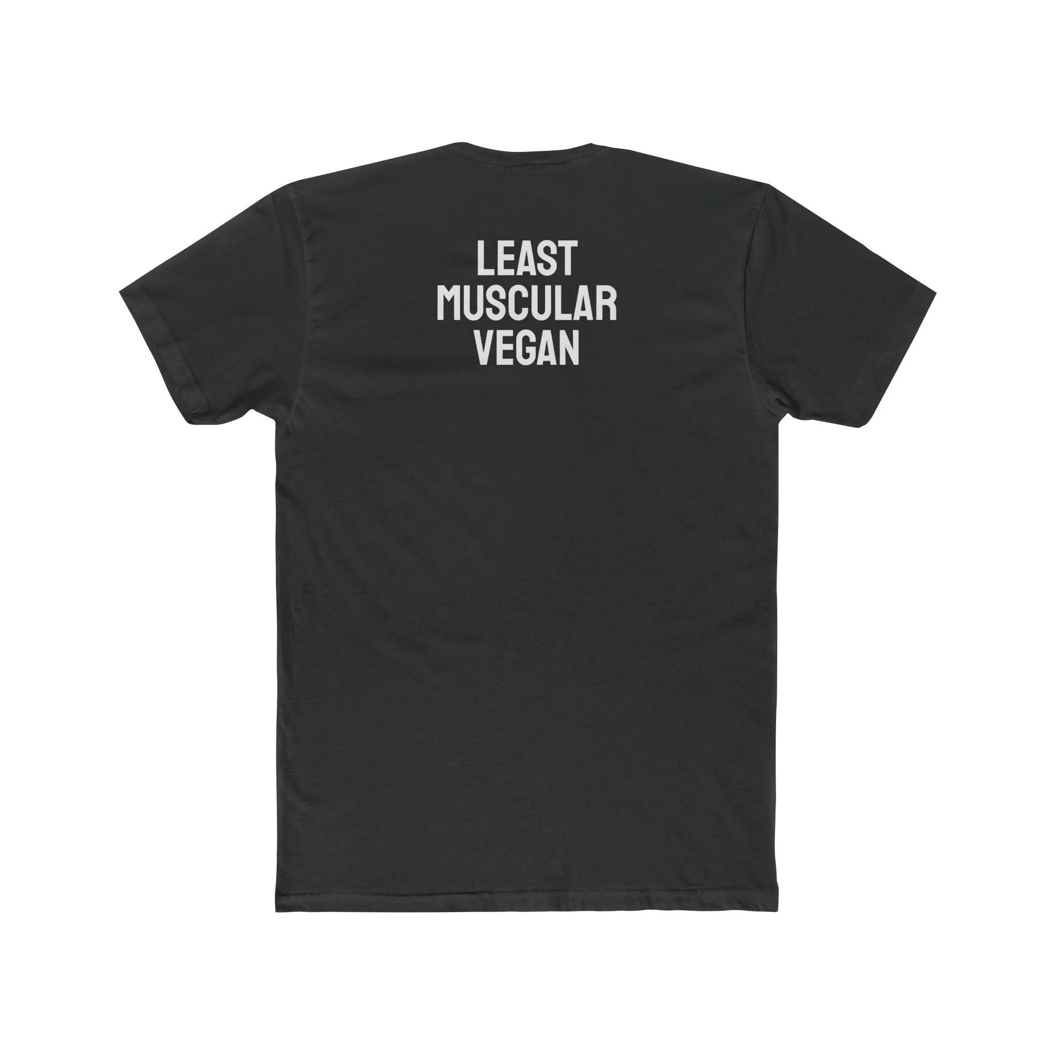 Least Muscular Vegan - Unisex Cotton Crew Tee