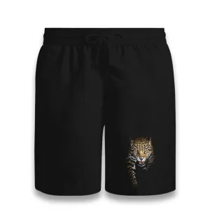 Leopard Black Shorts
