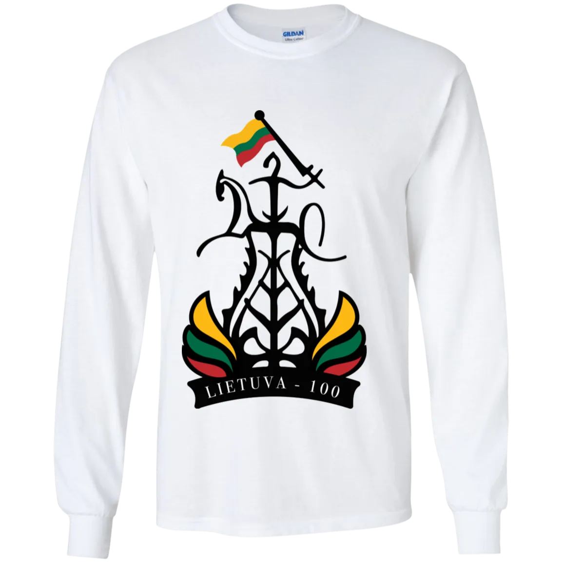 Lietuva 100 Restored - Boys Youth Classic Long Sleeve T-Shirt