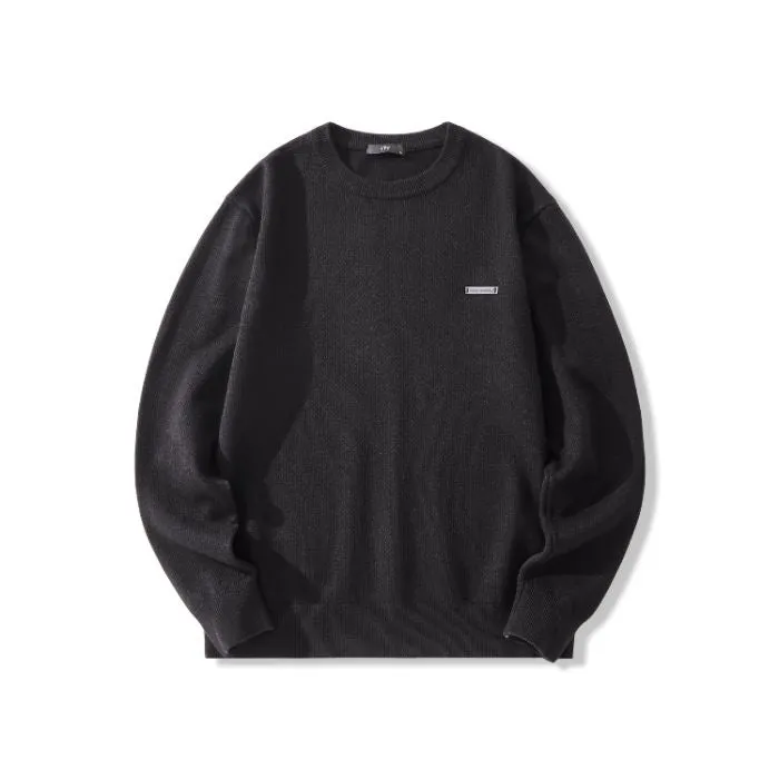 Lightweight High Street Men's Jumper with Label Detailing