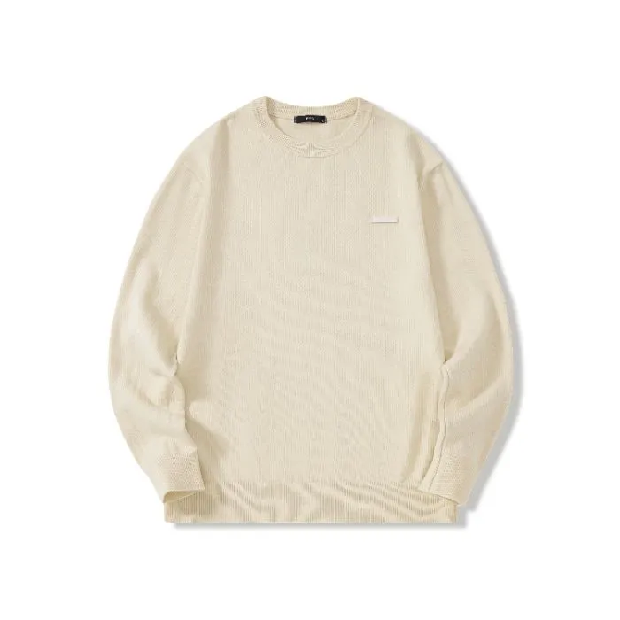 Lightweight High Street Men's Jumper with Label Detailing