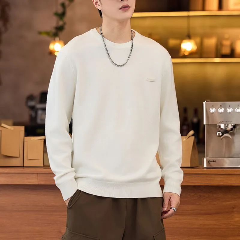 Lightweight High Street Men's Jumper with Label Detailing