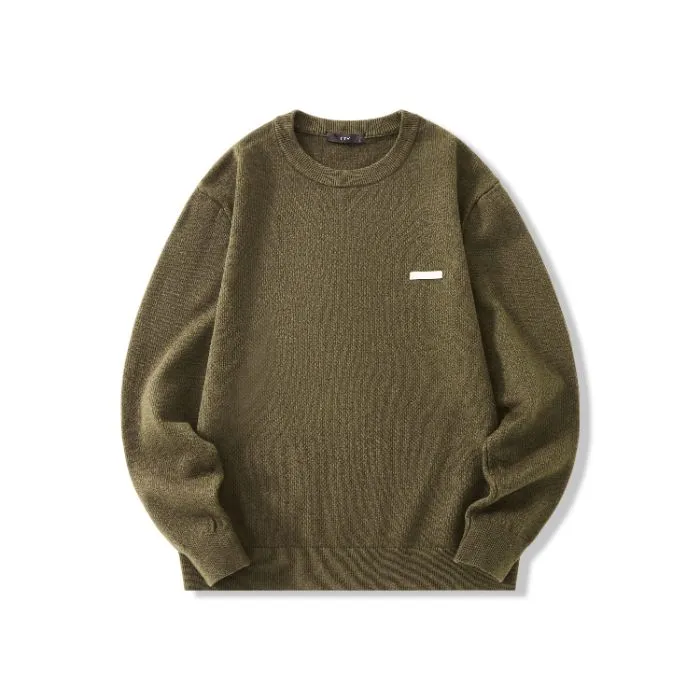 Lightweight High Street Men's Jumper with Label Detailing
