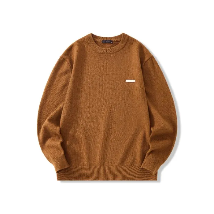 Lightweight High Street Men's Jumper with Label Detailing