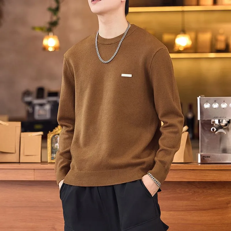 Lightweight High Street Men's Jumper with Label Detailing