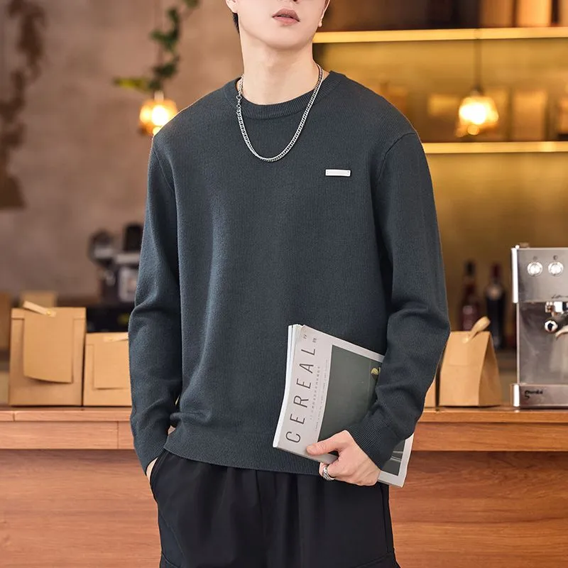 Lightweight High Street Men's Jumper with Label Detailing