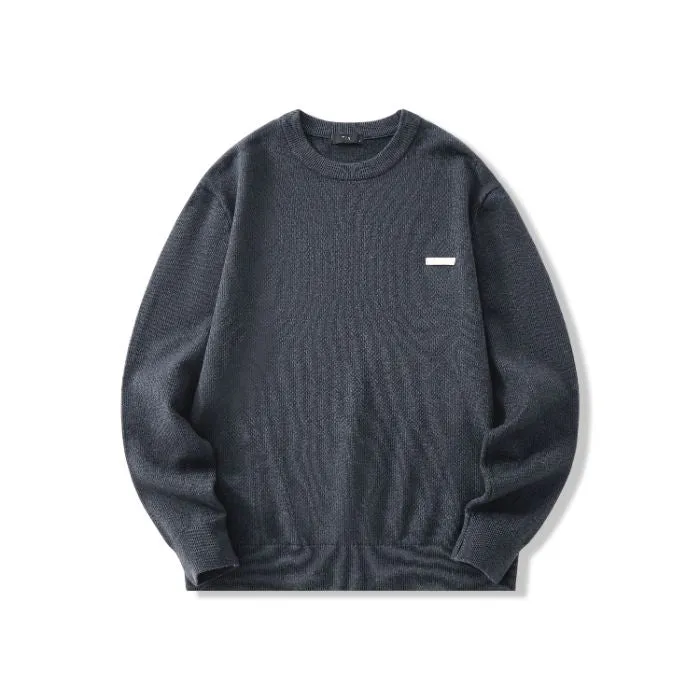 Lightweight High Street Men's Jumper with Label Detailing