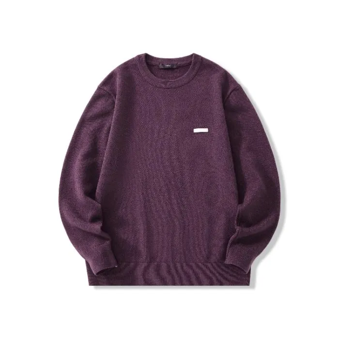 Lightweight High Street Men's Jumper with Label Detailing