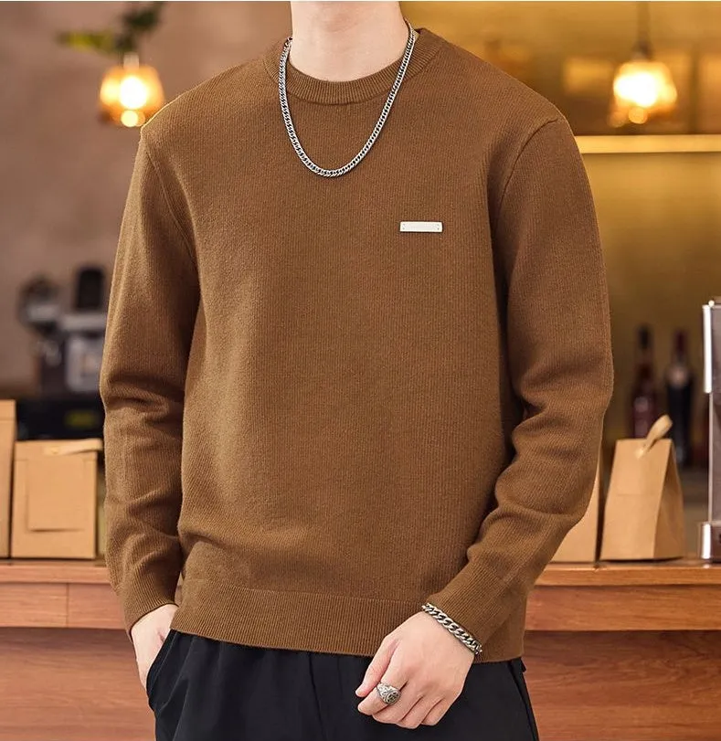 Lightweight High Street Men's Jumper with Label Detailing