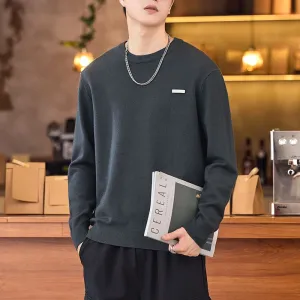 Lightweight High Street Men's Jumper with Label Detailing