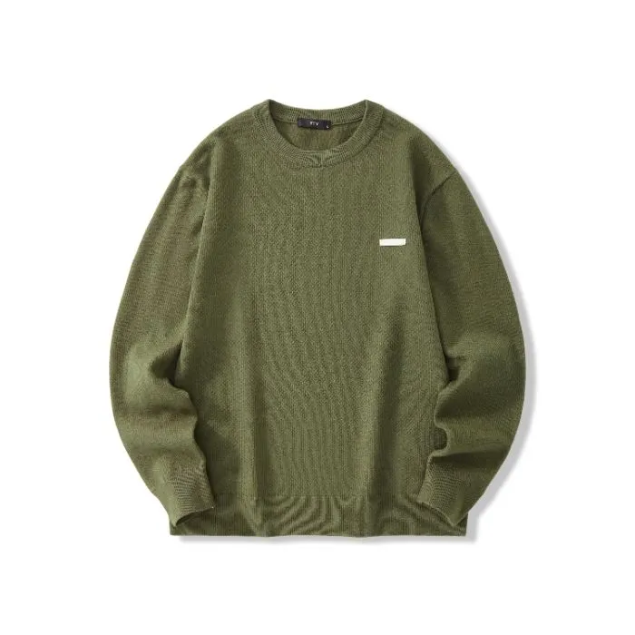 Lightweight High Street Men's Jumper with Label Detailing
