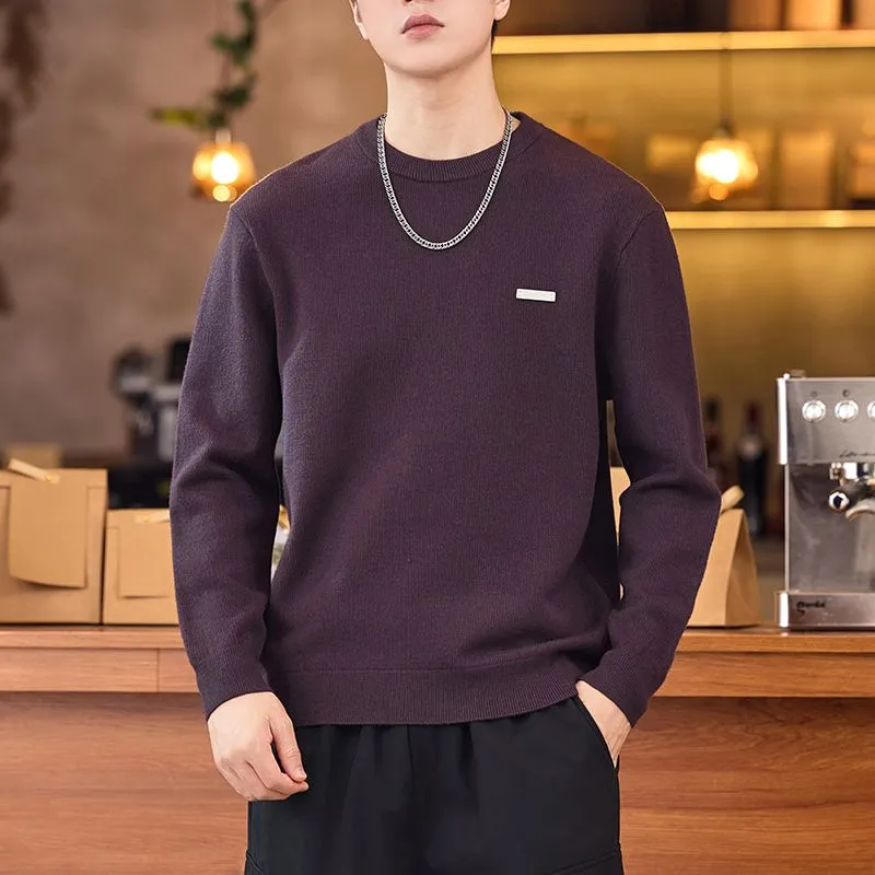 Lightweight High Street Men's Jumper with Label Detailing