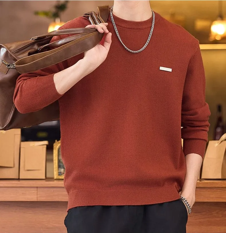 Lightweight High Street Men's Jumper with Label Detailing