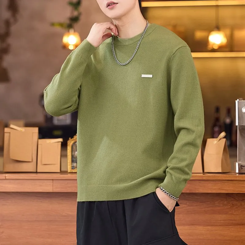 Lightweight High Street Men's Jumper with Label Detailing