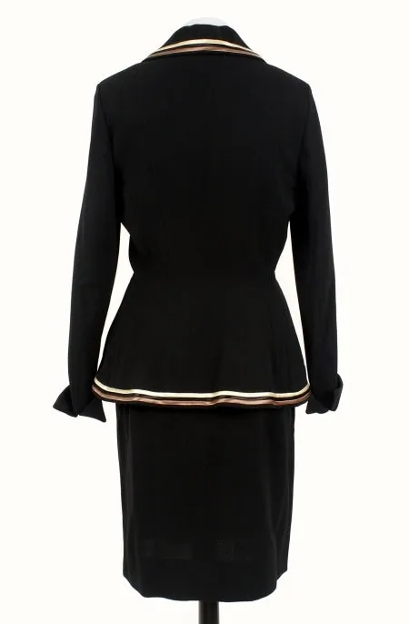 Lilli Ann Satin Banded Peplum