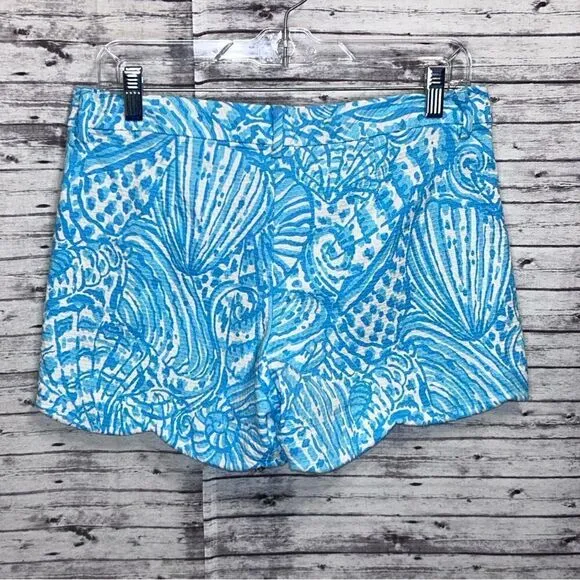 Lilly Pulitzer Palmita Stretch Shorts Sea Cups