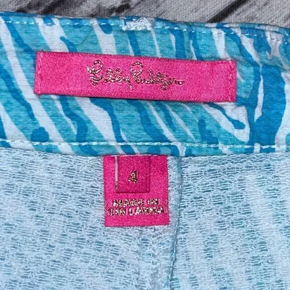 Lilly Pulitzer Palmita Stretch Shorts Sea Cups