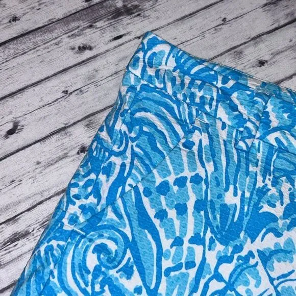 Lilly Pulitzer Palmita Stretch Shorts Sea Cups