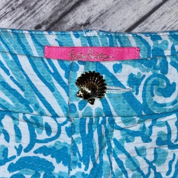Lilly Pulitzer Palmita Stretch Shorts Sea Cups