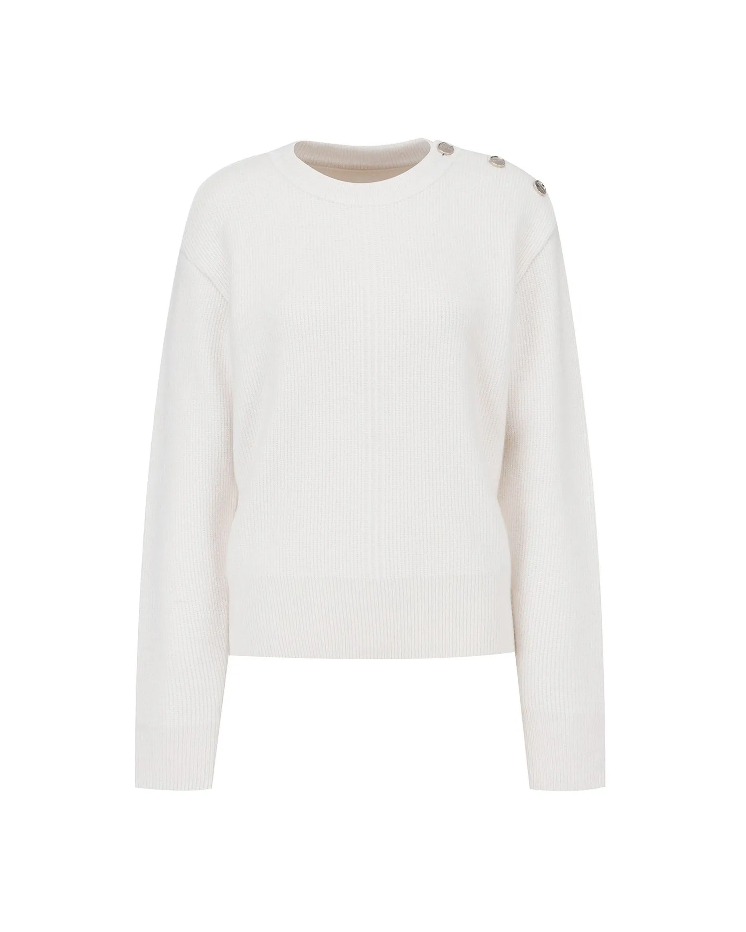 Line Sweater with Buttons