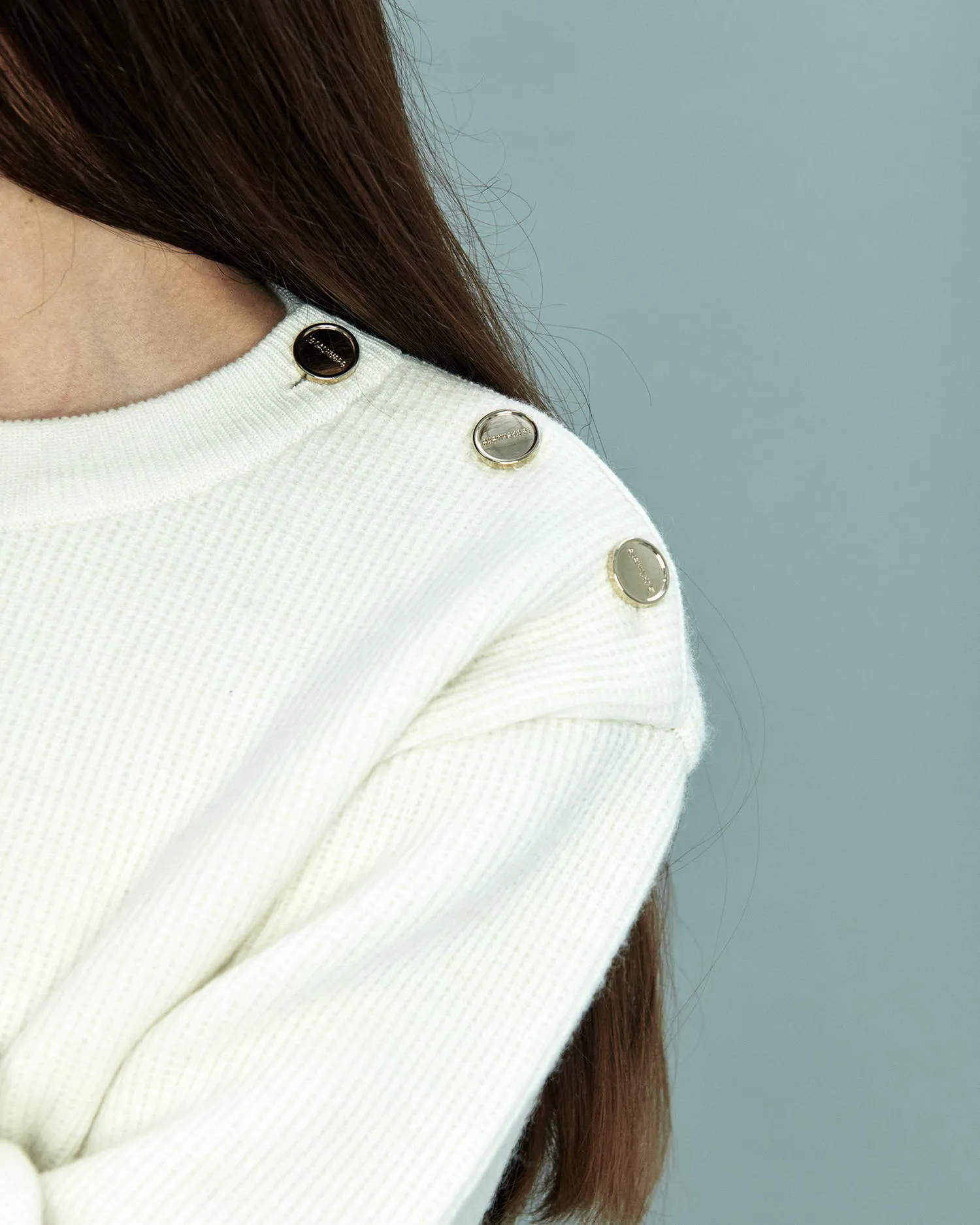 Line Sweater with Buttons