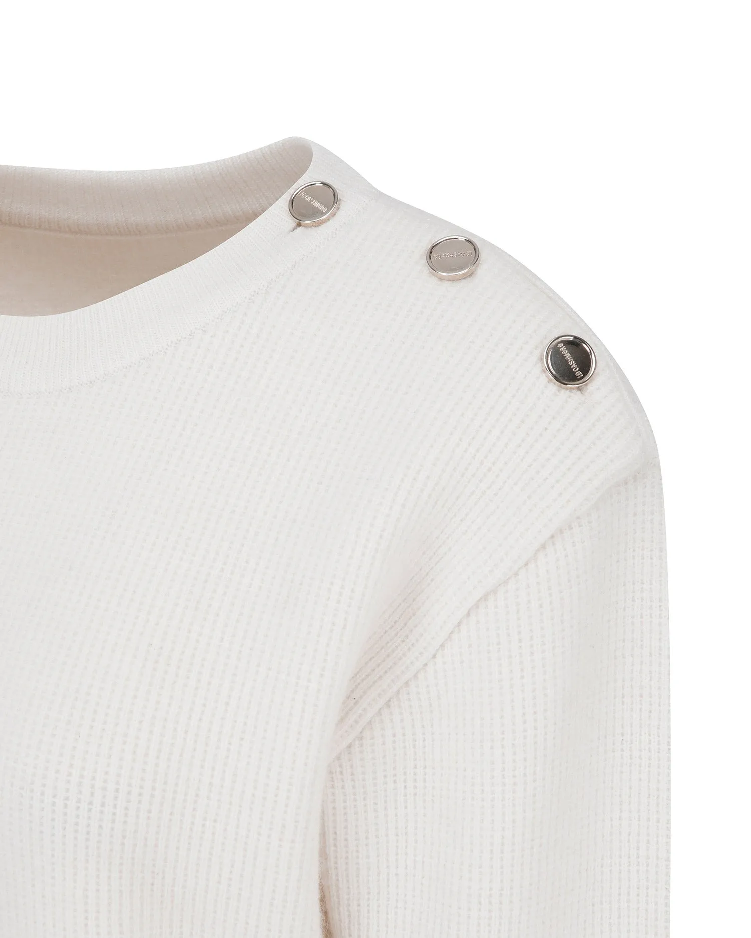 Line Sweater with Buttons