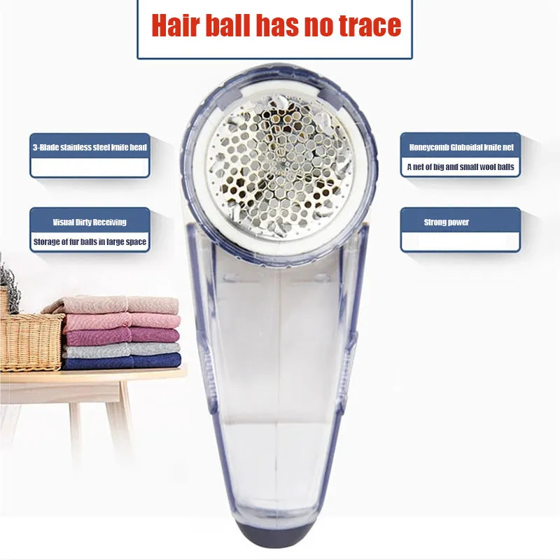 Lint Remover Fabric Shaver, Portable Electric Degreaser, Stainless Steel Blades for Curtains, Leggings