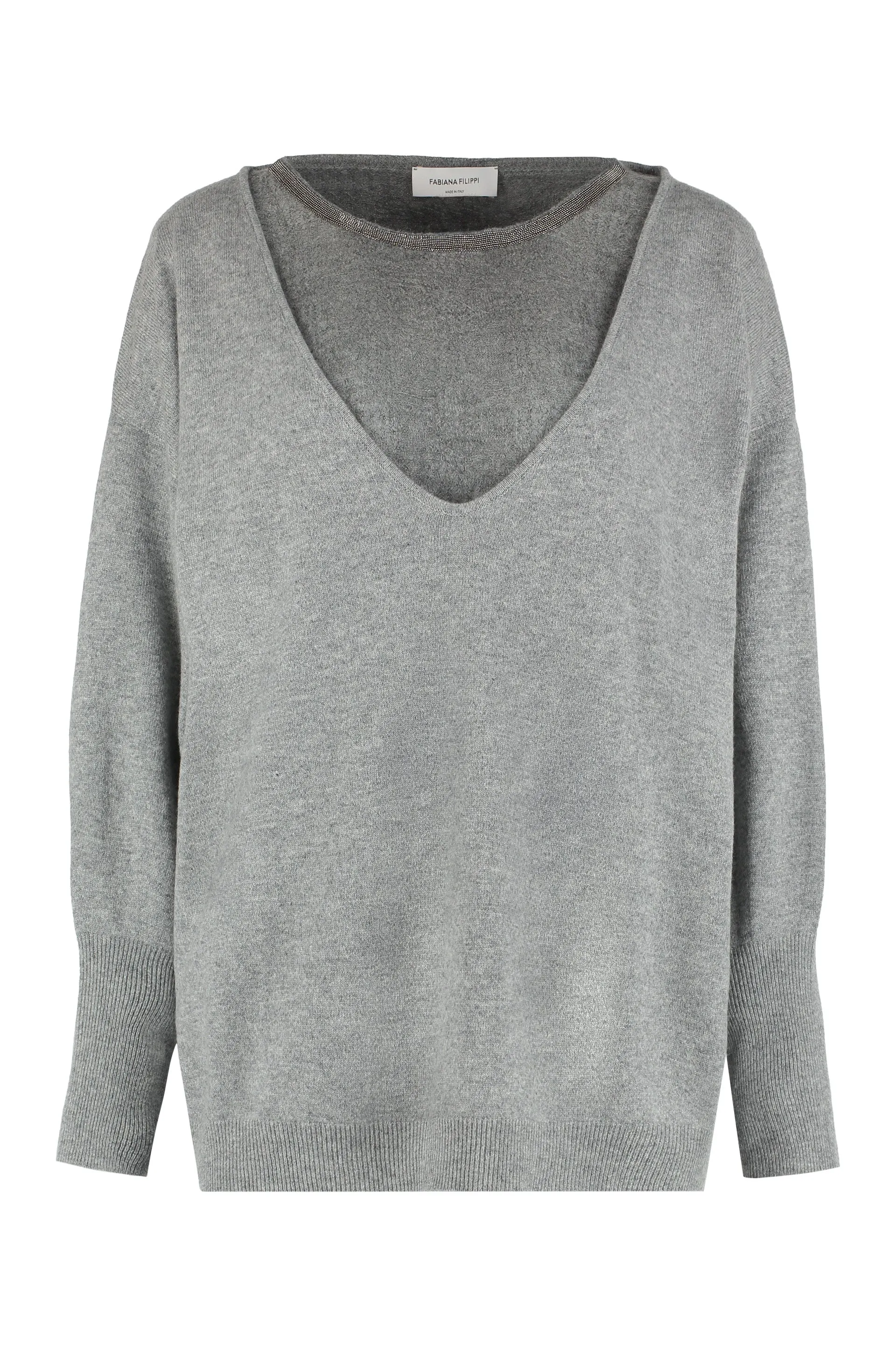 Long sleeve crew-neck sweater