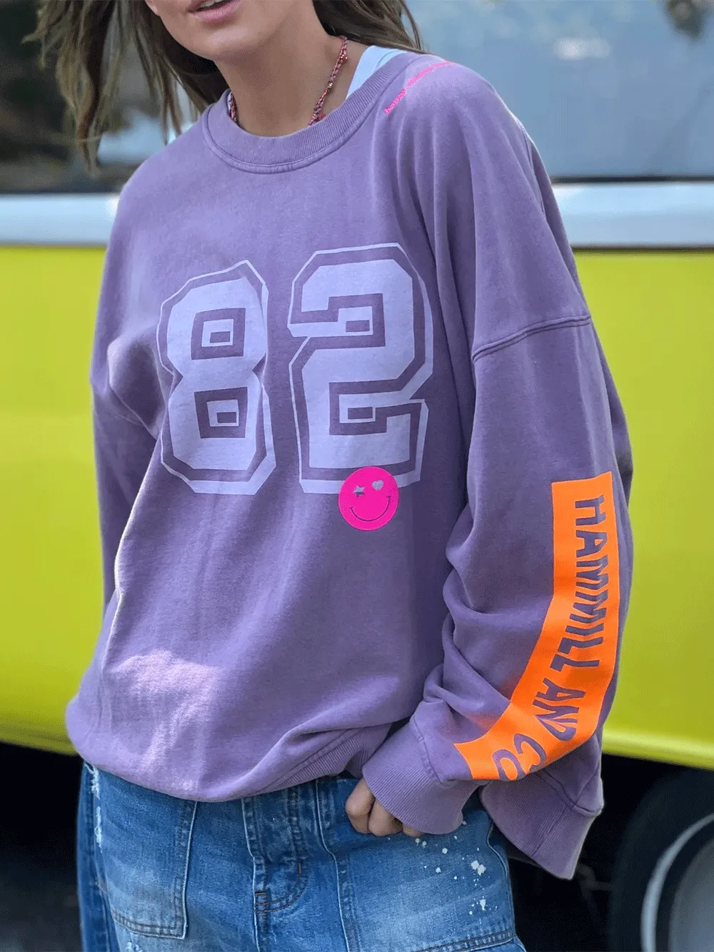 Long Vintage Sweat - MAUVE