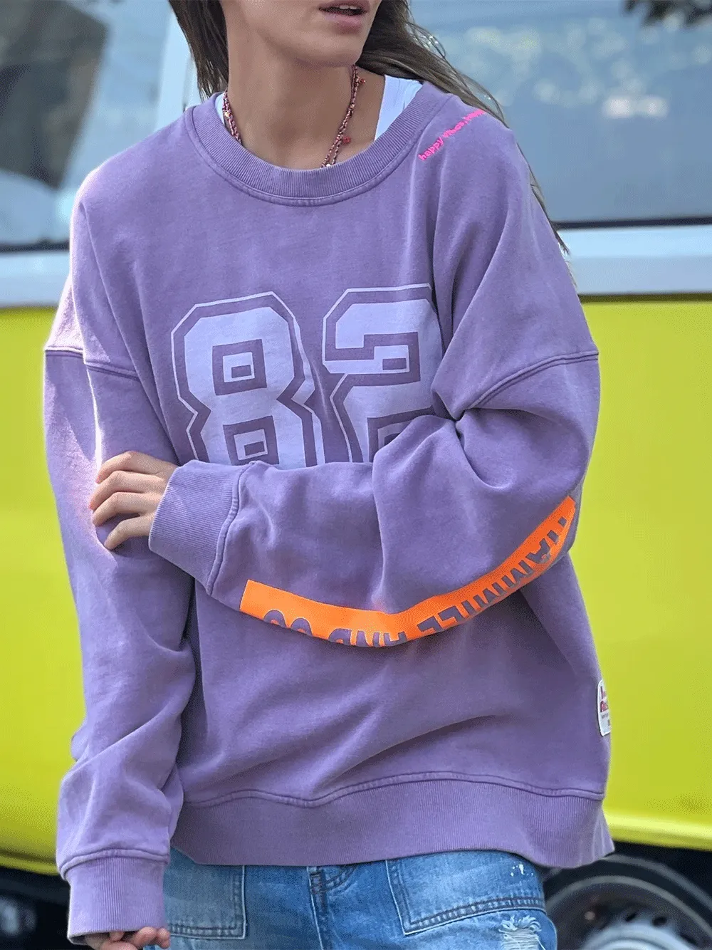 Long Vintage Sweat - MAUVE