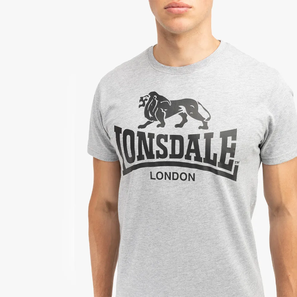 Lonsdale T-shirts Dubbelpak Loscoe Zwart/Grijs