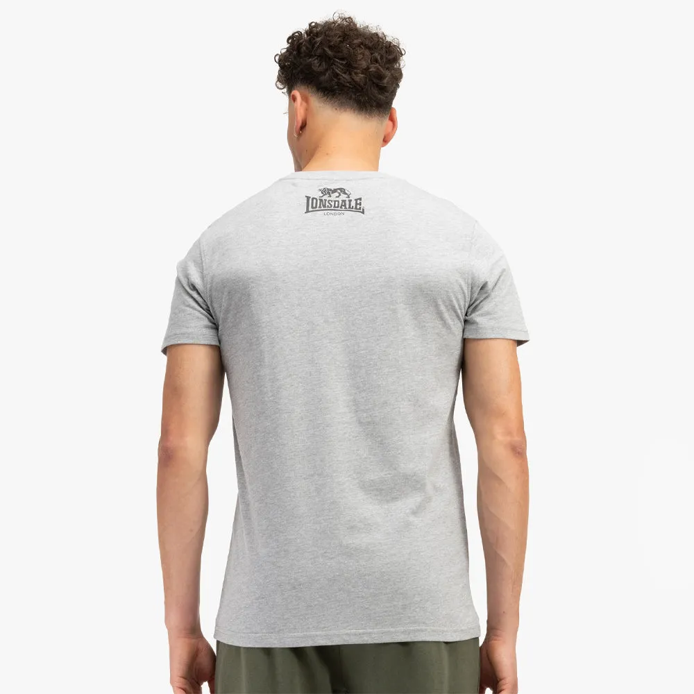 Lonsdale T-shirts Dubbelpak Loscoe Zwart/Grijs
