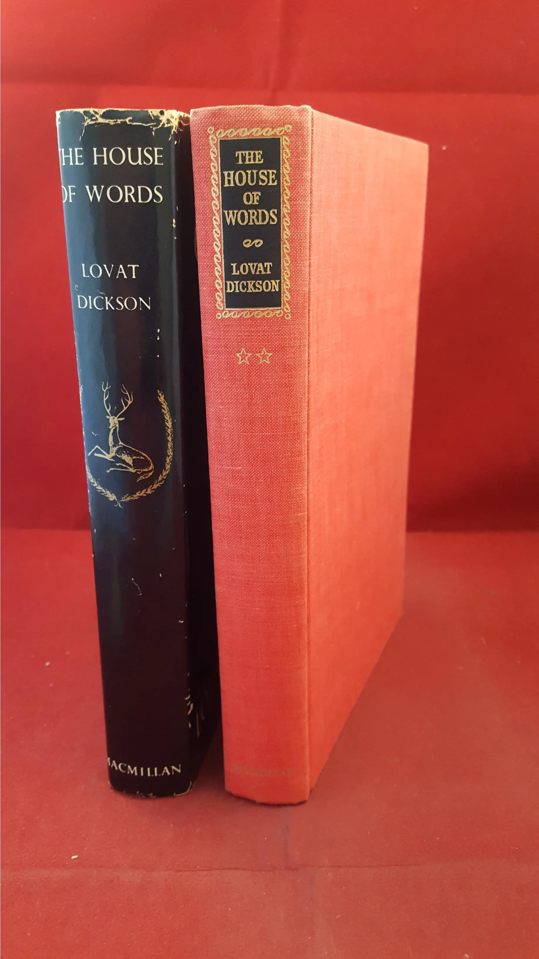 Lovat Dickson - The Ante-Room & The House Of Words, Macmillan, First, Signed, Letters