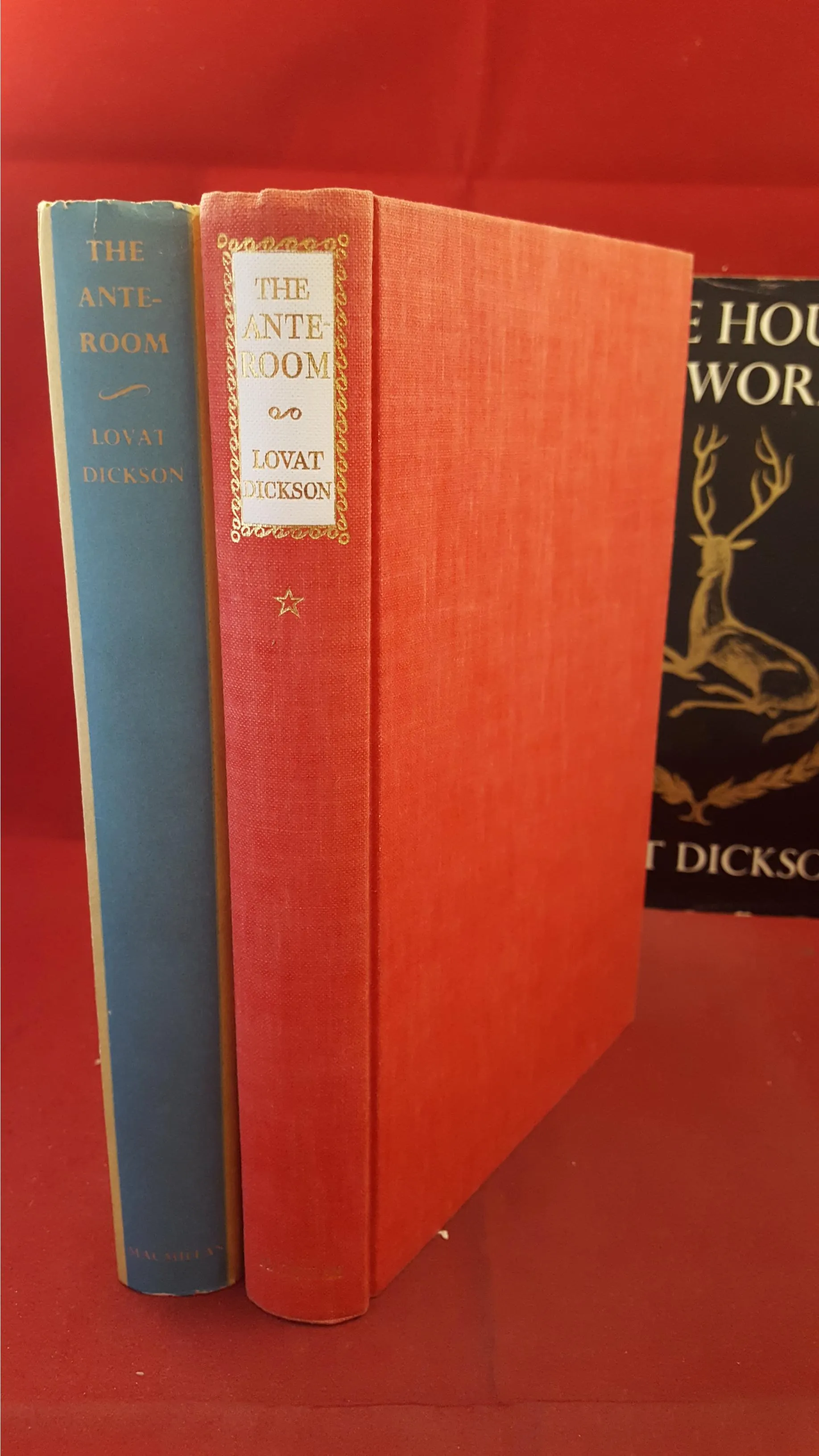 Lovat Dickson - The Ante-Room & The House Of Words, Macmillan, First, Signed, Letters