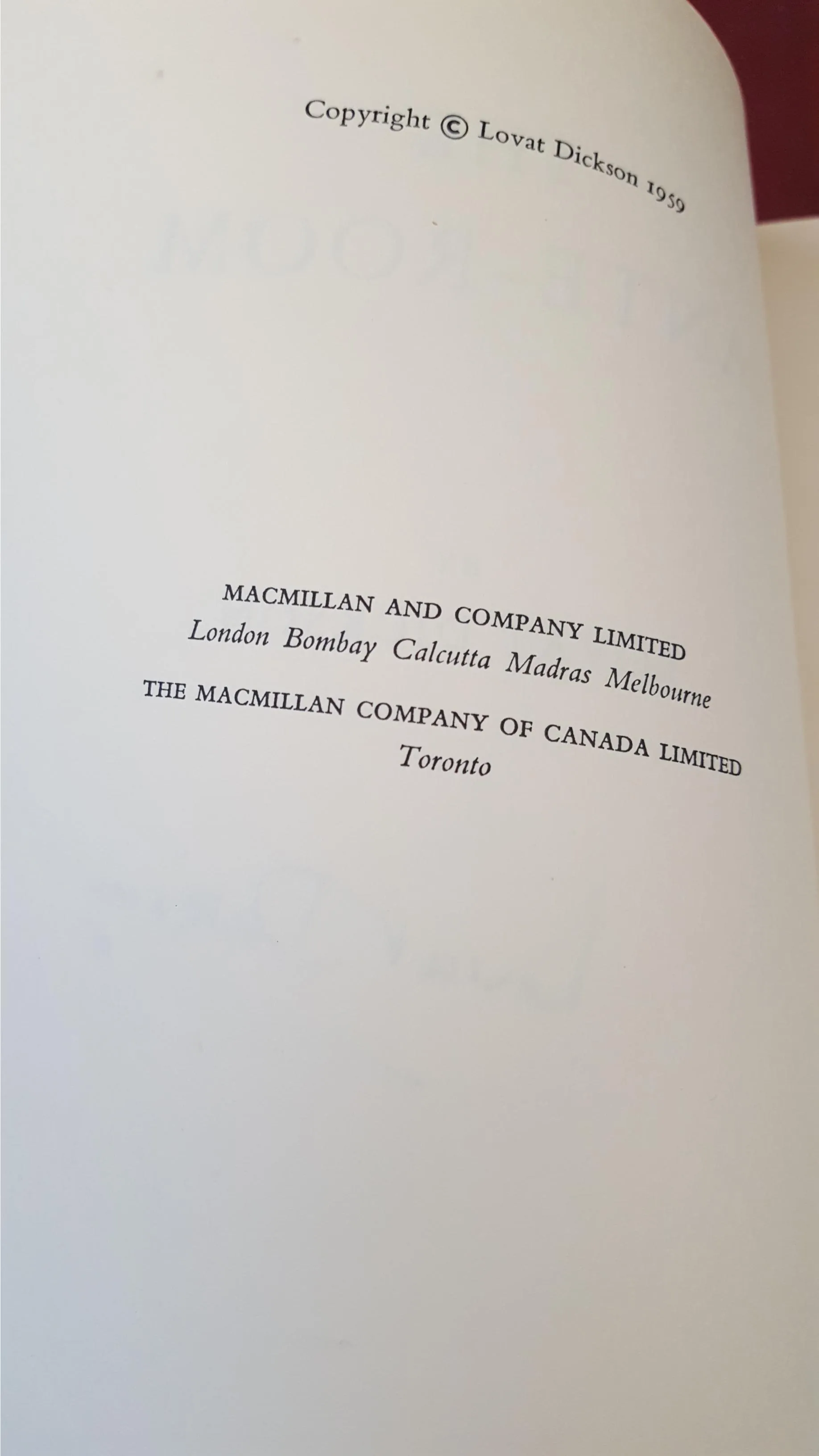 Lovat Dickson - The Ante-Room & The House Of Words, Macmillan, First, Signed, Letters