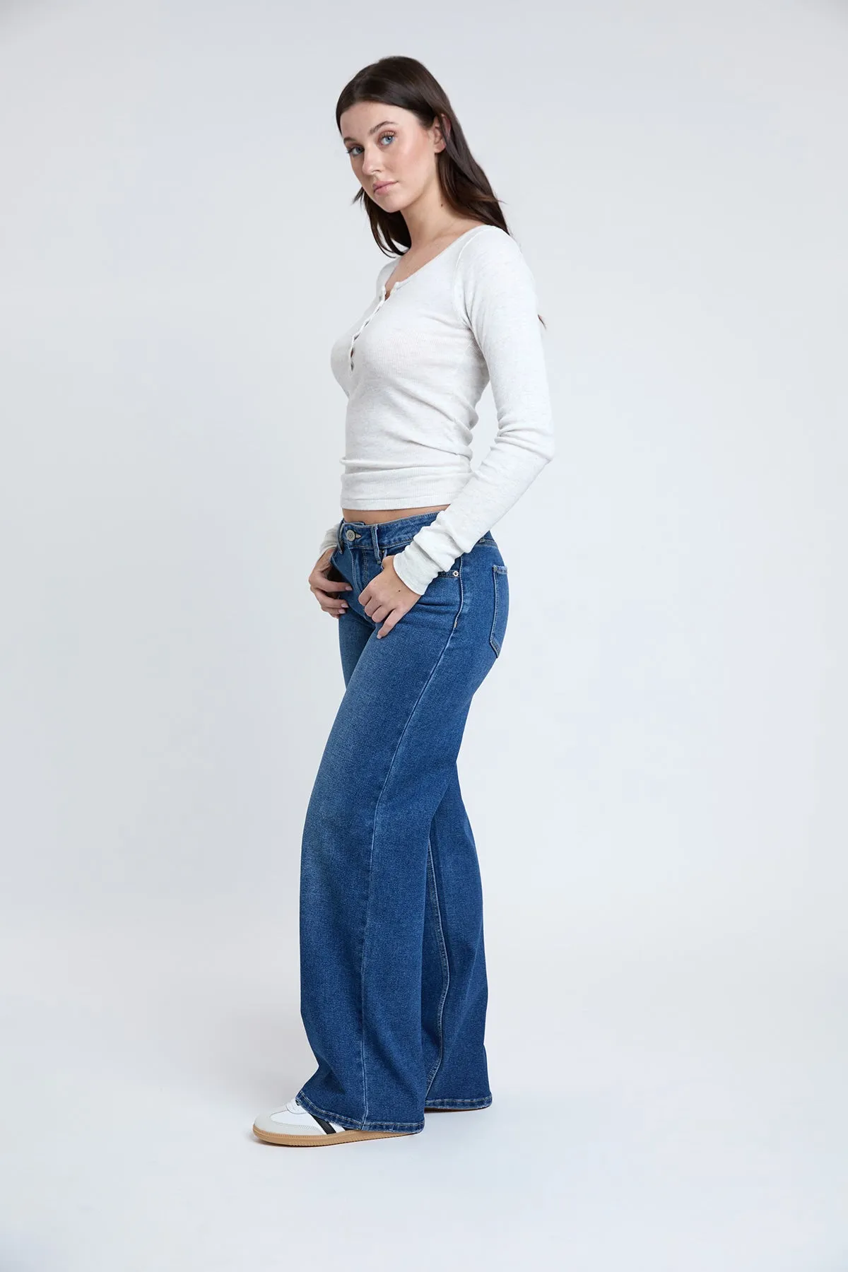 Low Rise Brittany Wide Leg Jeans, Pack of 12