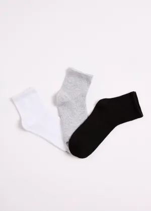Low socks made from cotton majority