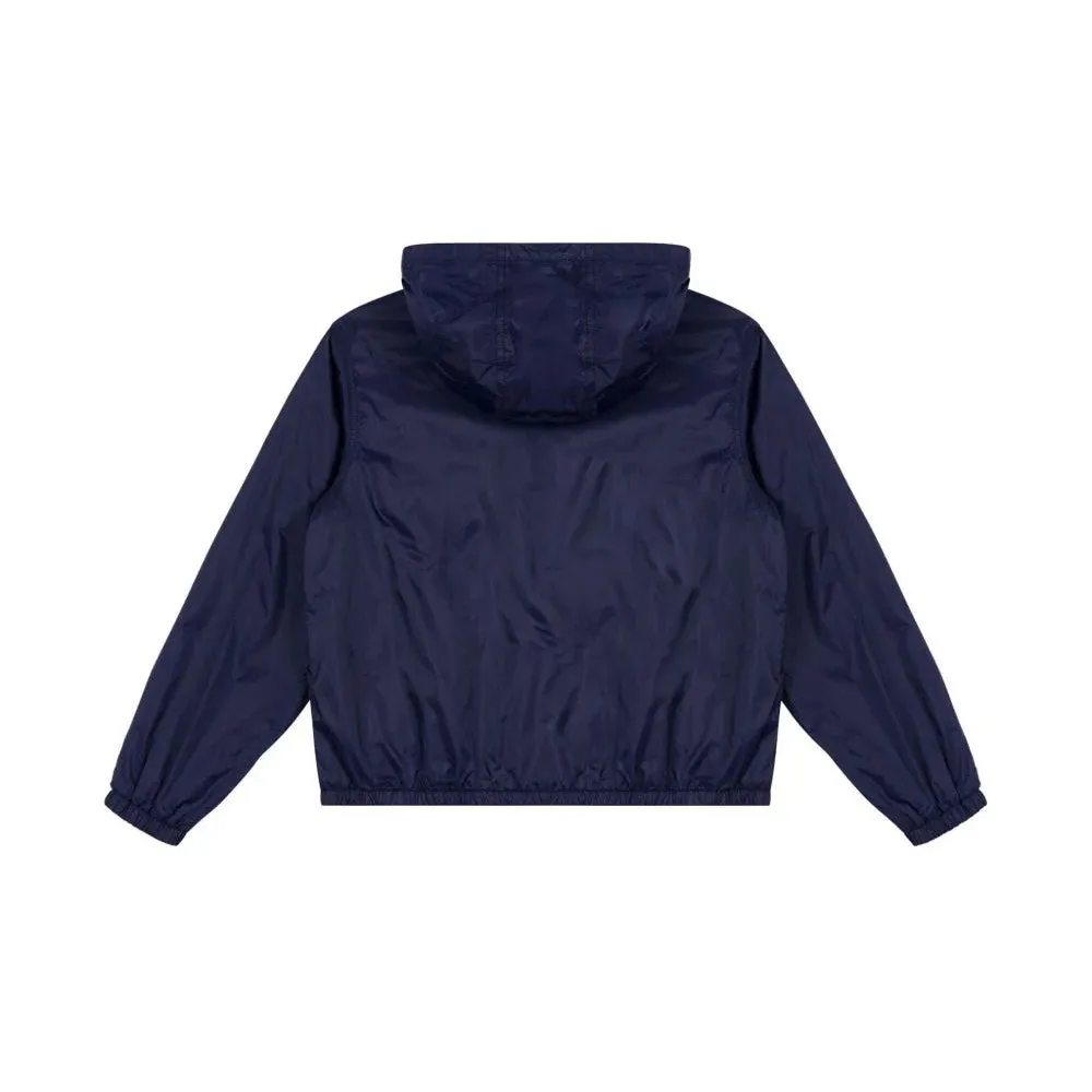 LS HODDED NYLON JACKET W TOY BEAR PRINT