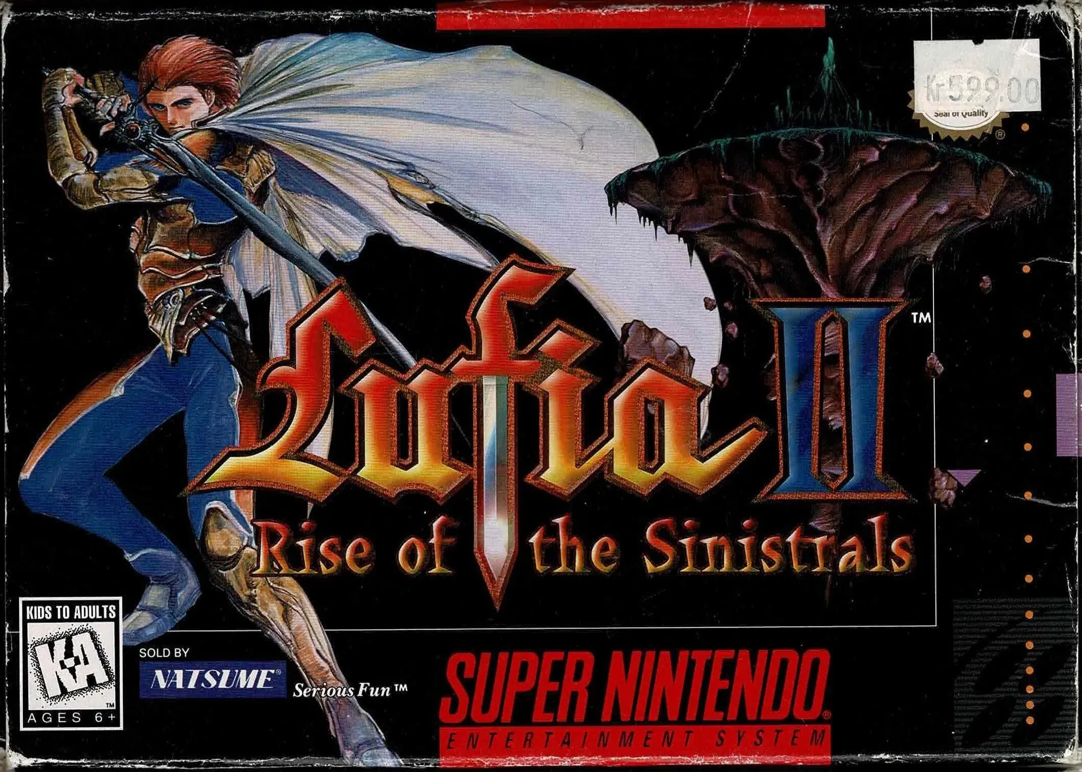 Lufia 2 NTSC i æske (u. manual m. kosmetiske fejl)