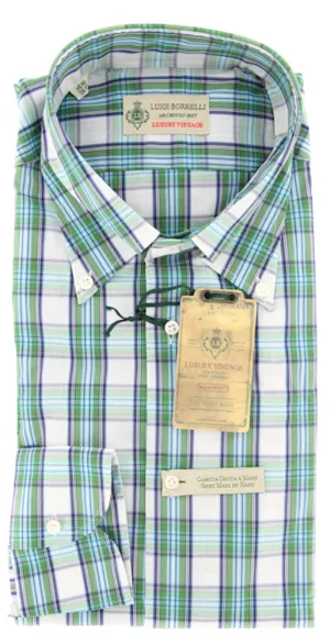 Luigi Borrelli Green Shirt - Extra Slim