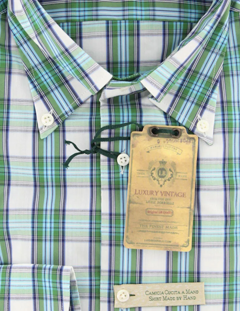 Luigi Borrelli Green Shirt - Extra Slim