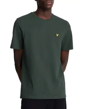 Lyle & Scott Mens Pique T-Shirt Deep Green