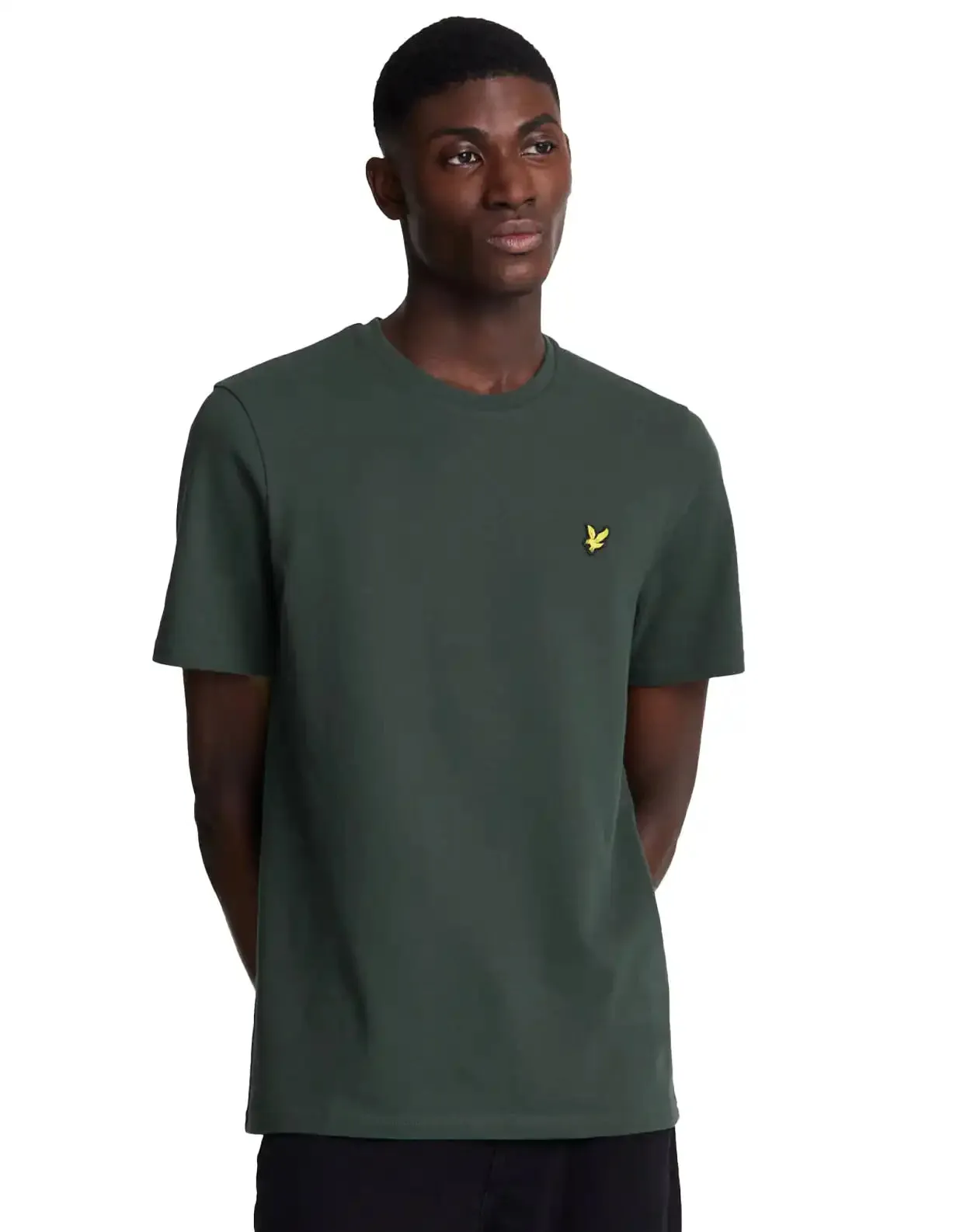 Lyle & Scott Mens Pique T-Shirt Deep Green
