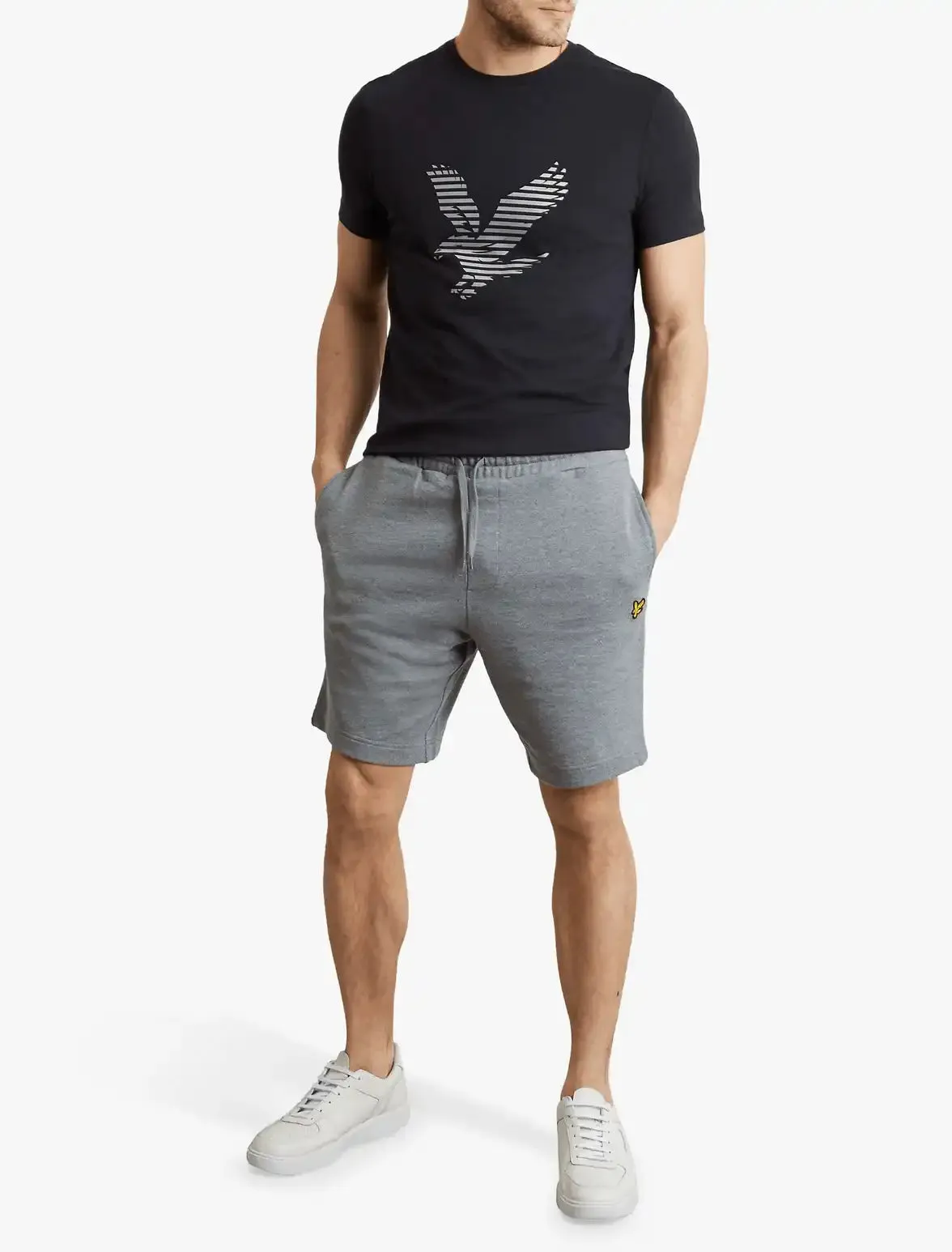 Lyle & Scott Sweat Shorts Mid Grey Marl