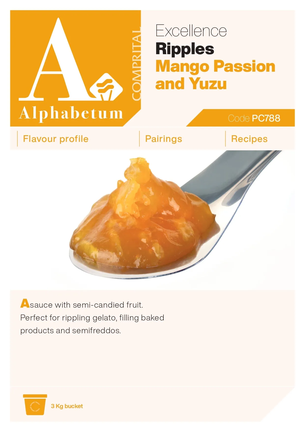 Mango Passion Yuzu Ripple - Case of 2 x 3 kg Units