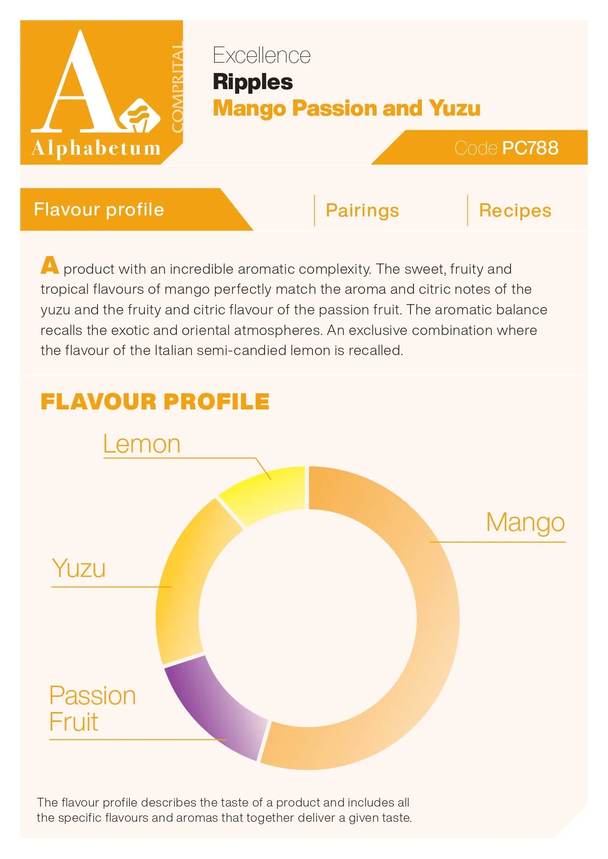 Mango Passion Yuzu Ripple - Case of 2 x 3 kg Units