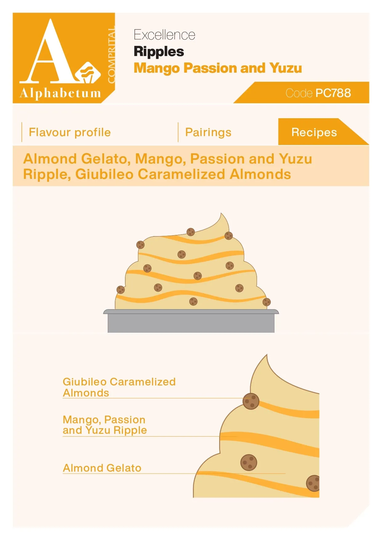 Mango Passion Yuzu Ripple - Case of 2 x 3 kg Units