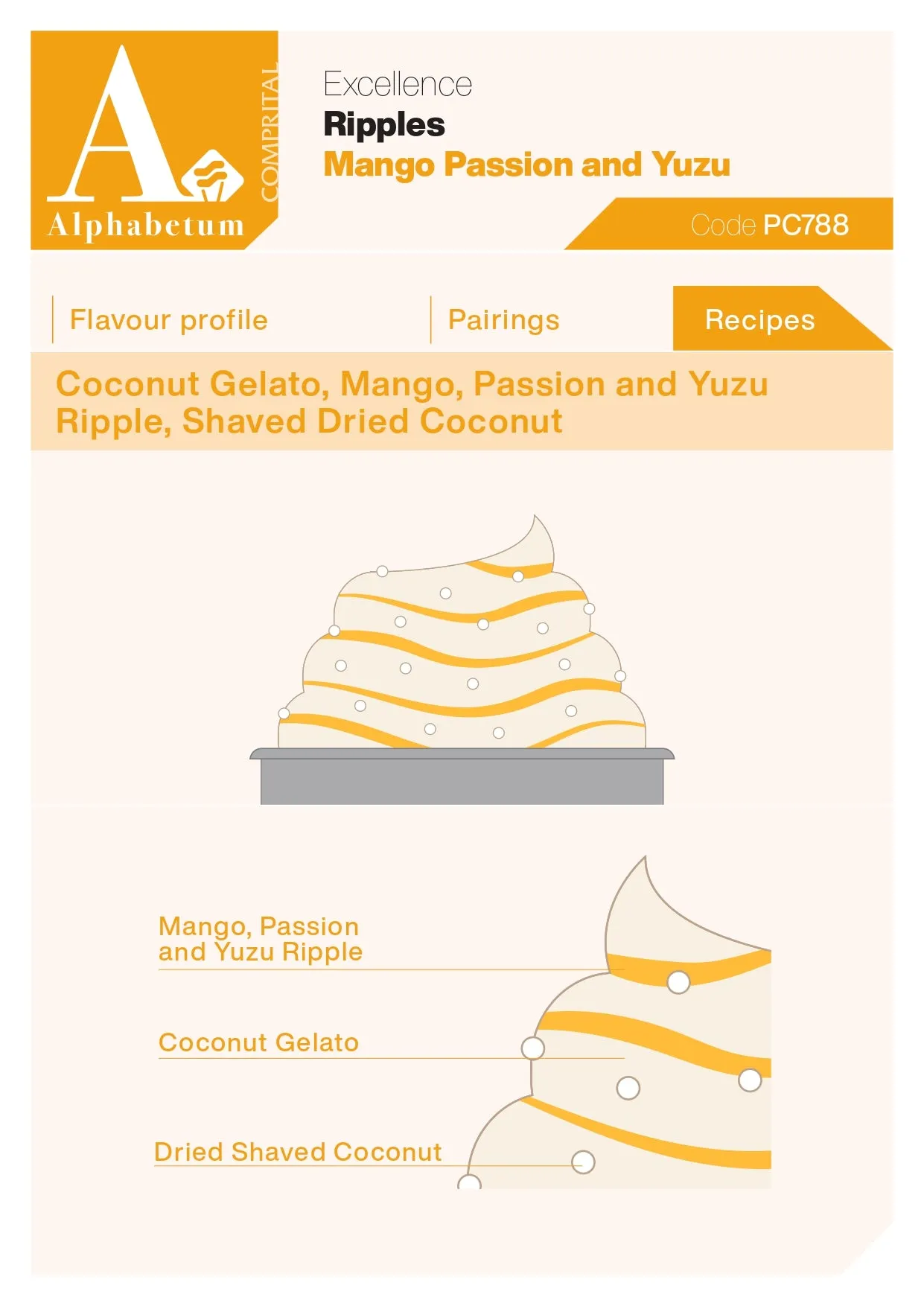 Mango Passion Yuzu Ripple - Case of 2 x 3 kg Units